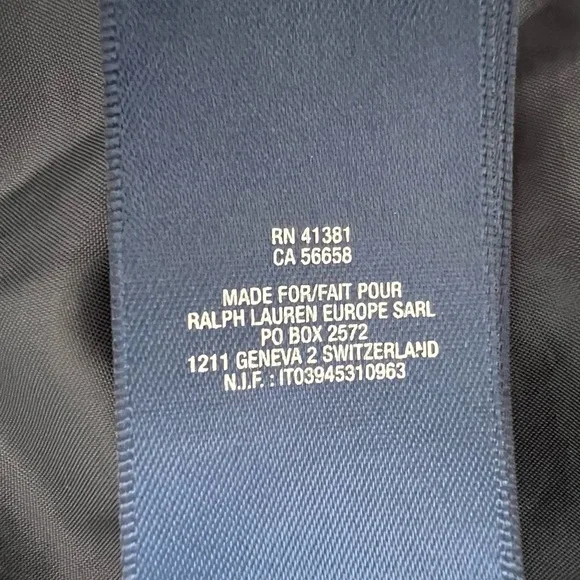 Ralph Lauren Blue Navy -Utility Jacket with Quilted Design Size 16 Girls - Picture 8 of 11